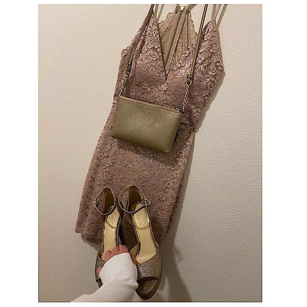 Pink/Gold Prom/Wedding Dress
